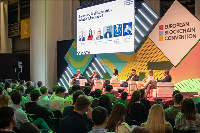 European Blockchain Convention stage